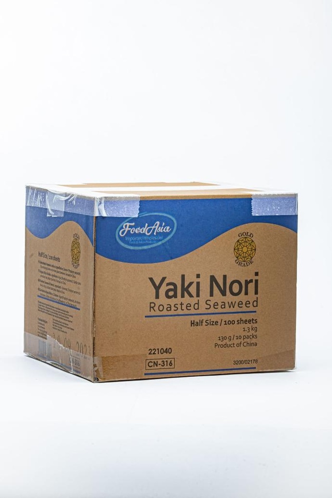 Yaki Nori Roasted Gold, Half 100 Pcs(Foodasia)