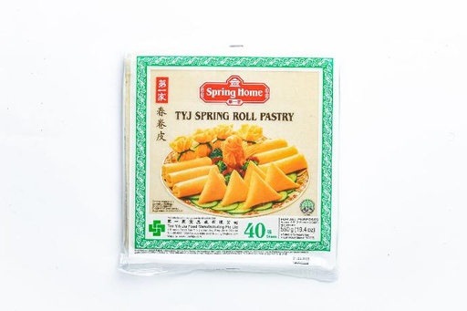 TYJ Spring Roll Pastry 215x215mm 40pcs (Spring Home) 550g