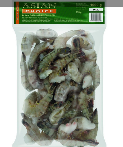 Easy Peel  Black Tiger scampi (Fishker)1Kg