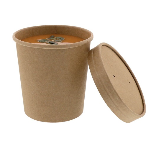 Kraft Paper Bowl 950ml with deksel 148*129*78, 32oz